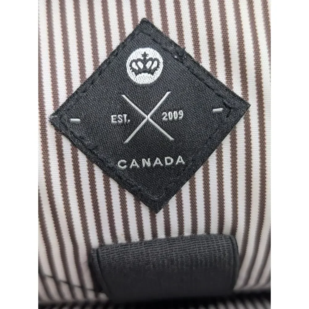PKG Canada Laptop Messenger Bag Gray Tan Briefcase Shoulder Strap Travel Work